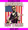 Abe Lincoln Guitar PNG, America 250 PNG, Vintage Lincoln PNG