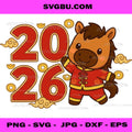 Chinese New Year Horse PNG, Happy New Year 2026, Year Of The Horse PNG