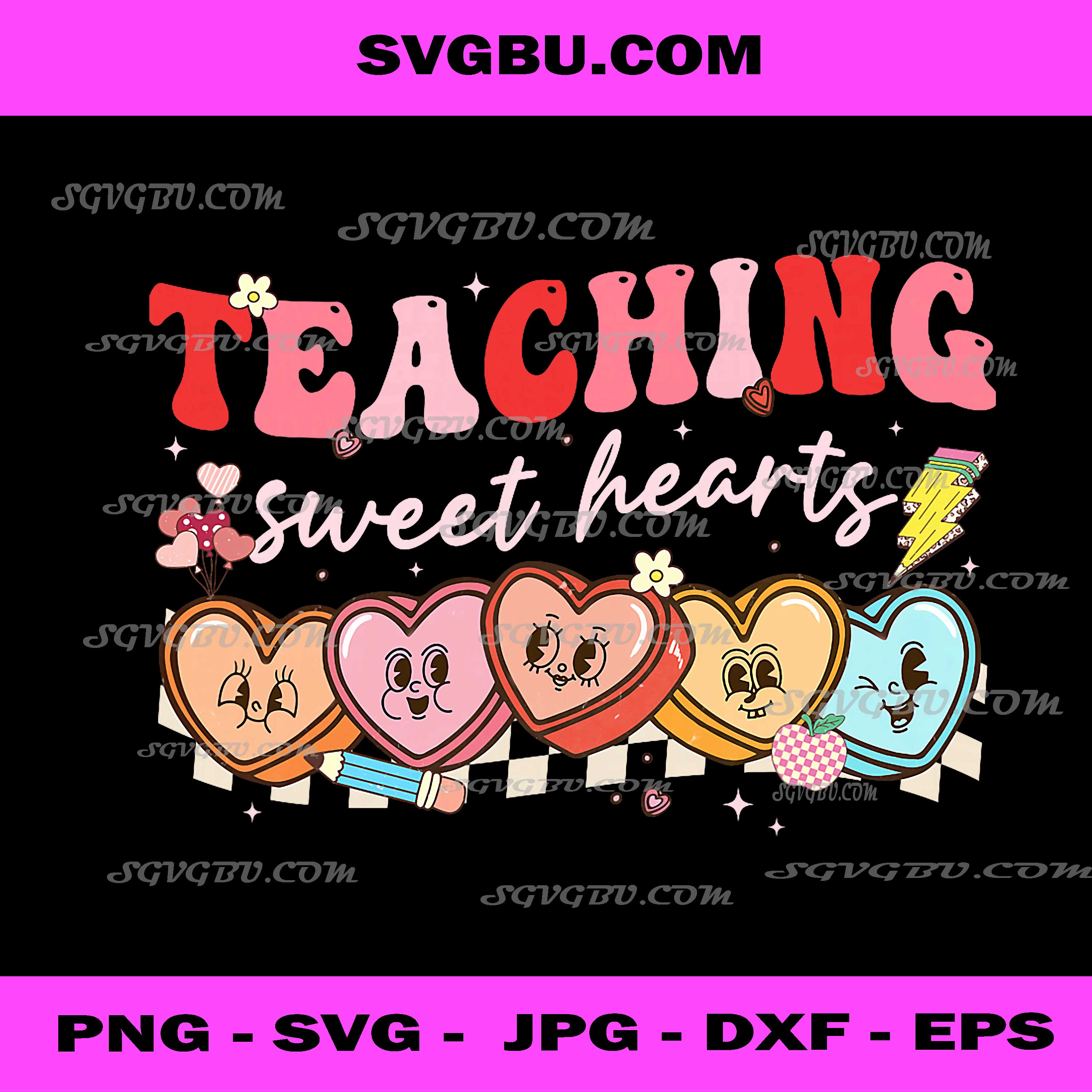 Valentine Teaching Sweet Hearts PNG, Love School PNG, Valentine Classroom Design PNG