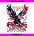 America 250th Anniversary PNG, Patriotic Bald Eagle US Flag PNG