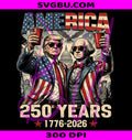 America 250 Years PNG, Trump Washington PNG, 1776 2026 PNG
