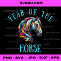Year of The Horse Classy Horseback Riding Art PNG, Horse Lovers PNG