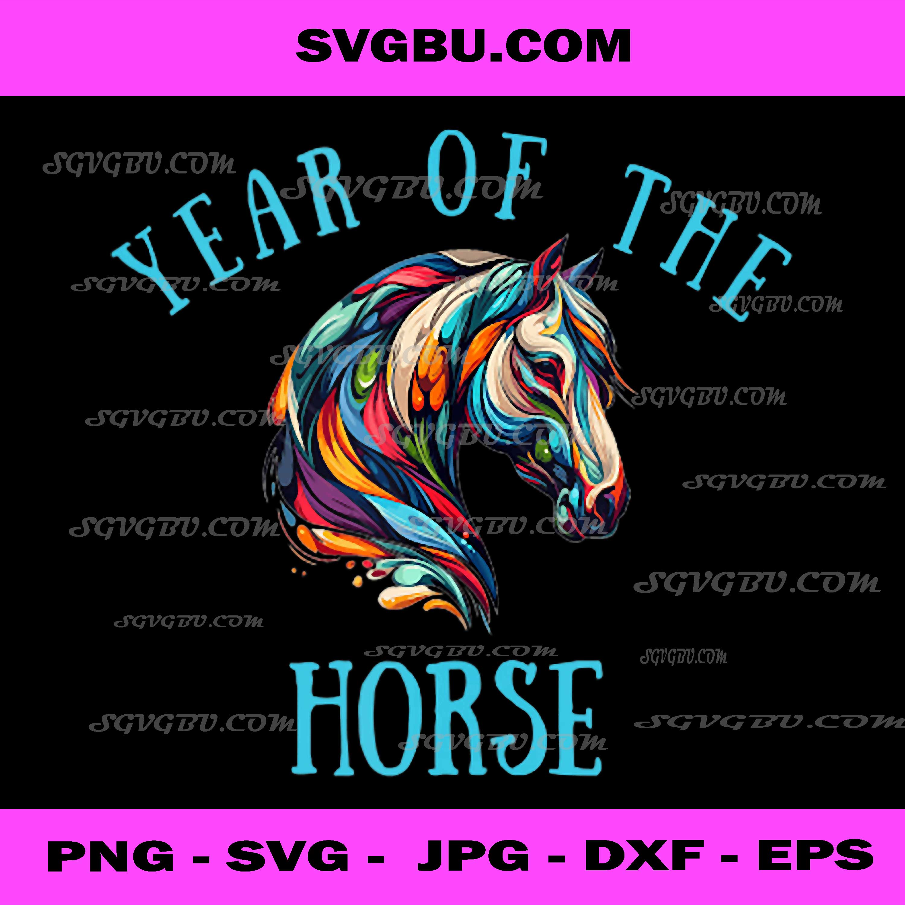 Year of The Horse Classy Horseback Riding Art PNG, Horse Lovers PNG