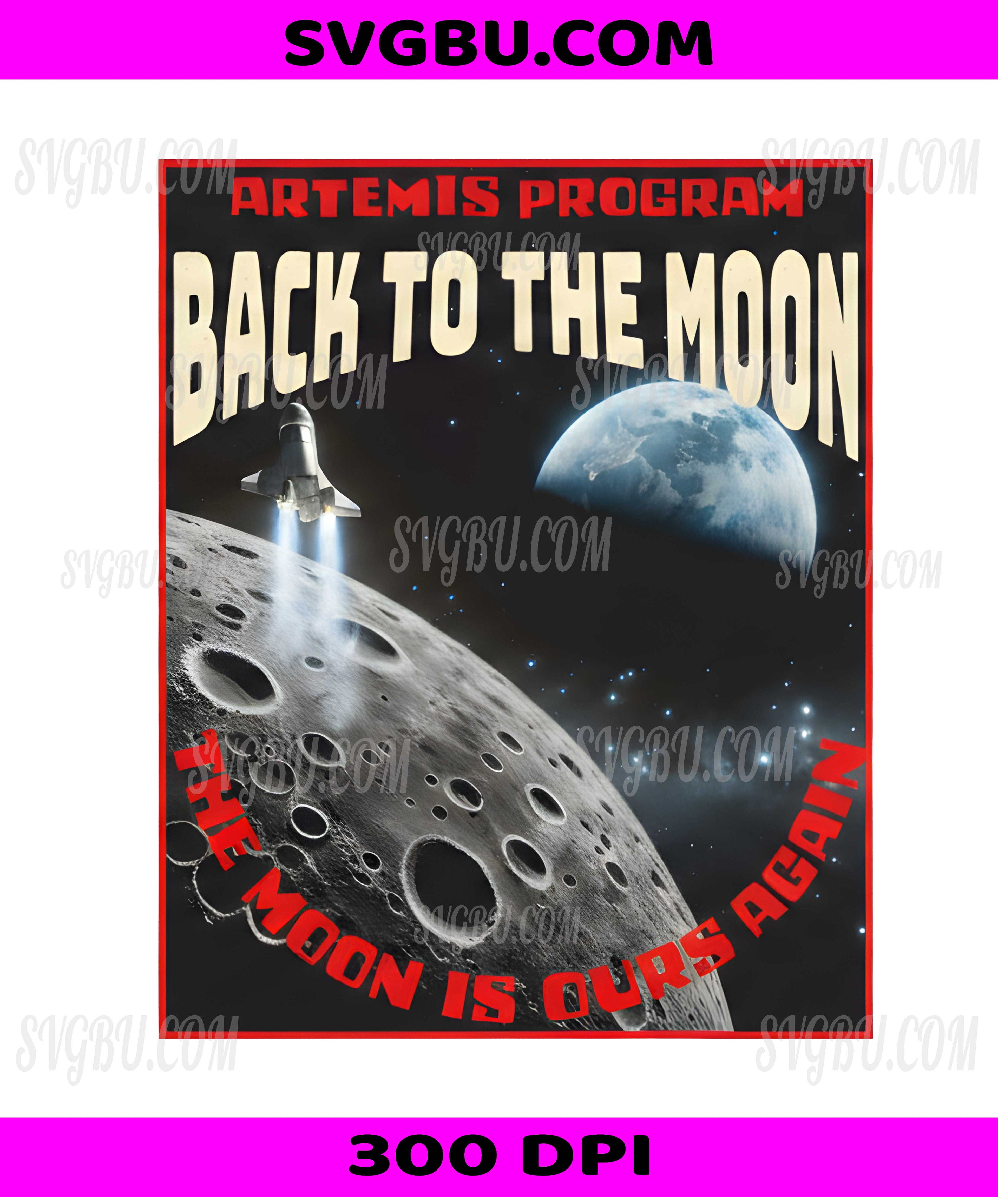 Artemis Program Back To The Moon PNG, NASA Lunar Mission Design