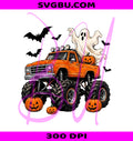 Ghost Monster Truck PNG, Halloween Monster Truck PNG, Spooky Truck PNG