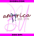American Coquette Bow PNG, Coquette American Girl PNG, American Flag Bow PNG