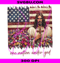One Nation Under God PNG, Jesus American Flag PNG, Christian Cross PNG