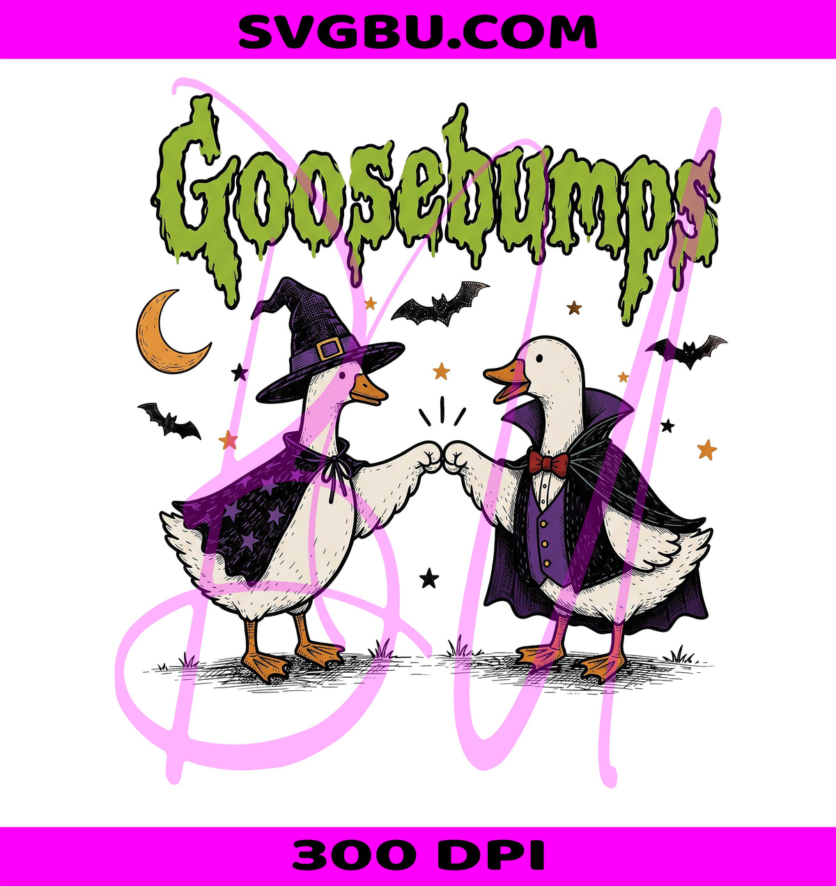 Goosebumps Goose PNG, Halloween Witch PNG, Spooky Vampire PNG
