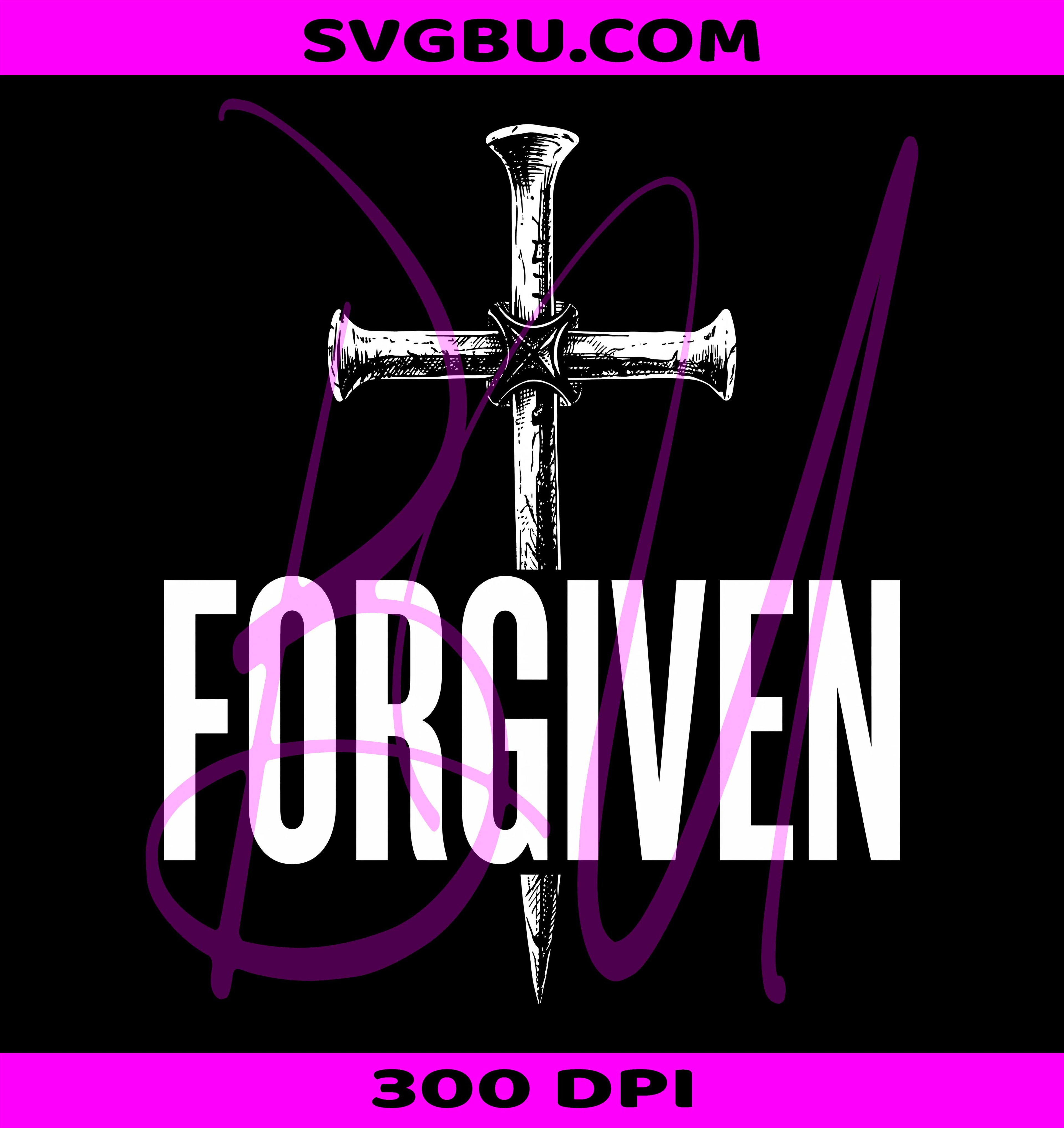 Forgiven PNG, Redemption Faith PNG, Christian Hoodie PNG