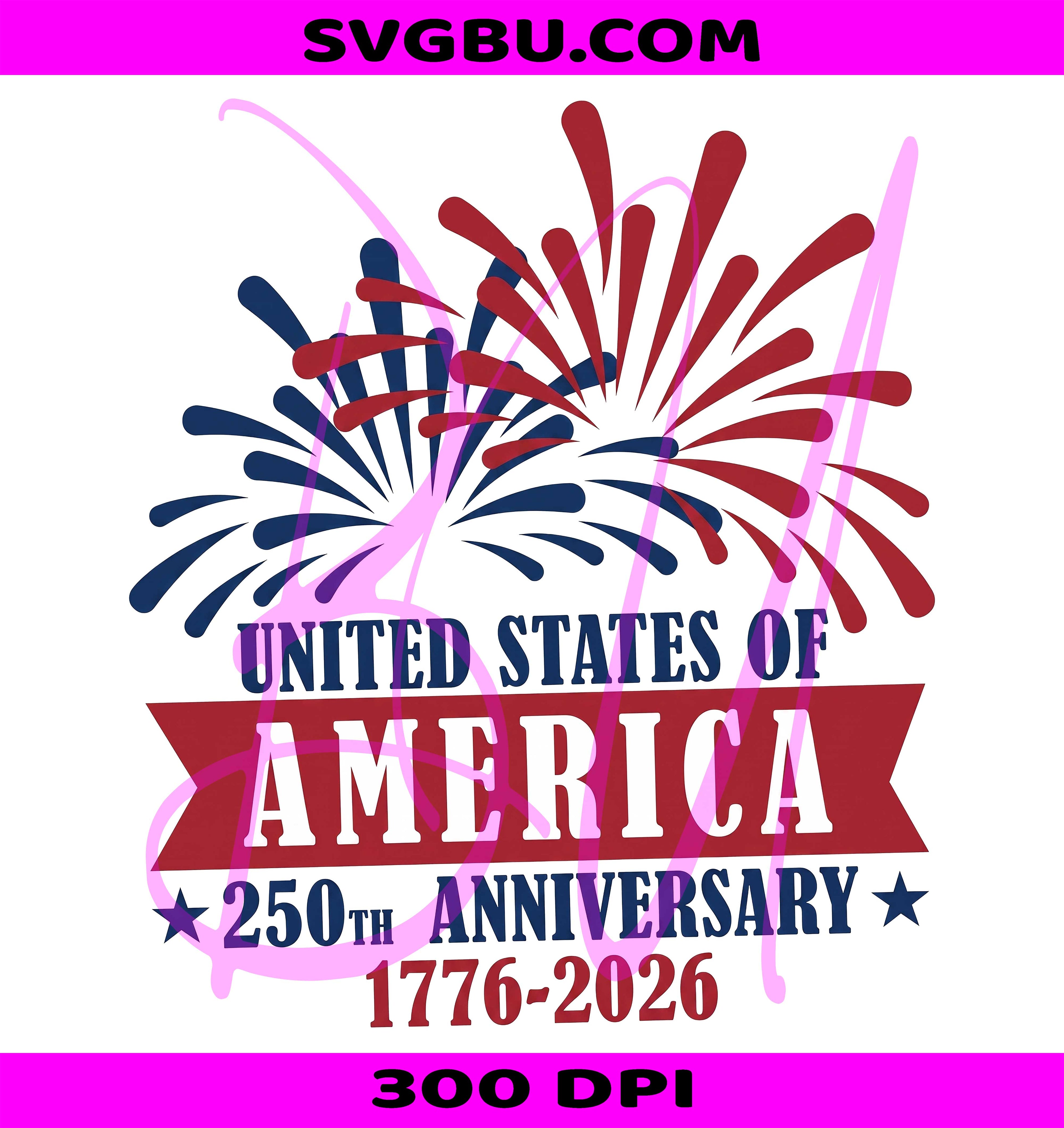 USA 250th Anniversary PNG, America 1776 to 2026 PNG, 4th of July PNG
