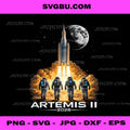 Artemis II 2026 PNG, NASA Astronaut Crew Moon Mission Rocket Launch