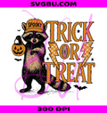 Feral Raccoon PNG, Trick Or Treat PNG, Halloween Pumpkin PNG