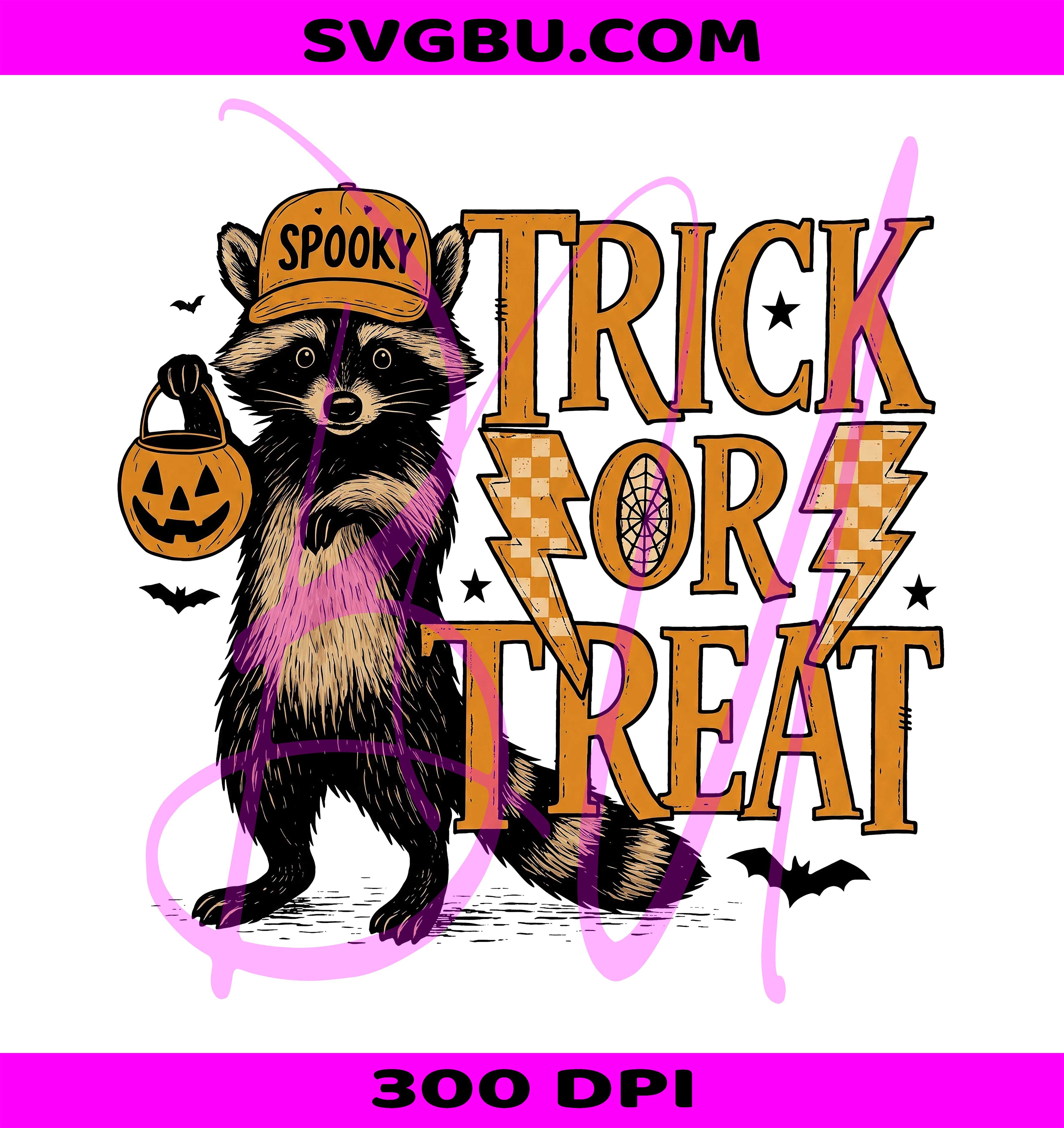 Feral Raccoon PNG, Trick Or Treat PNG, Halloween Pumpkin PNG