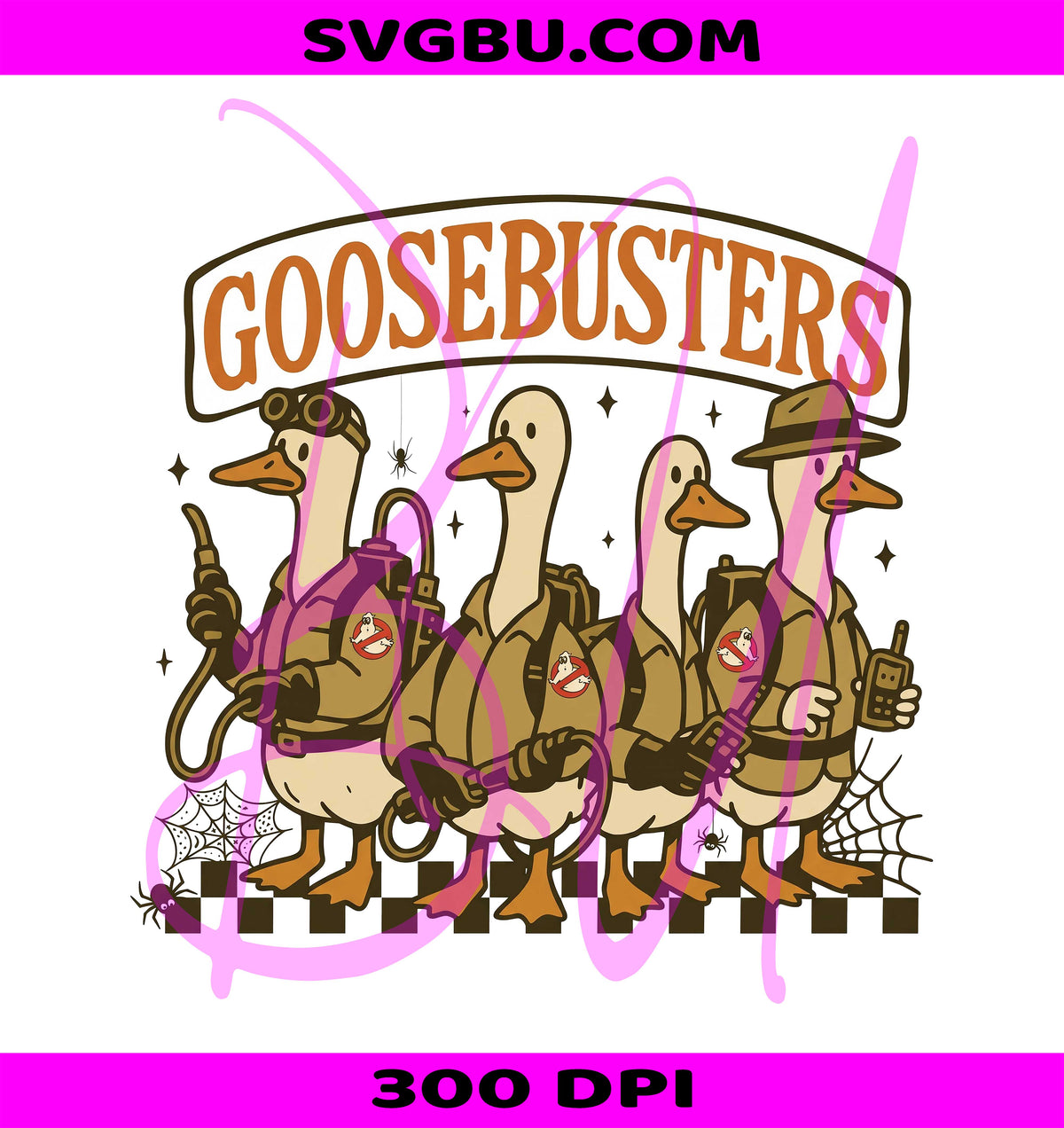 Goosebusters Halloween PNG, Spooky Goosey PNG, Goosebumps Goose PNG