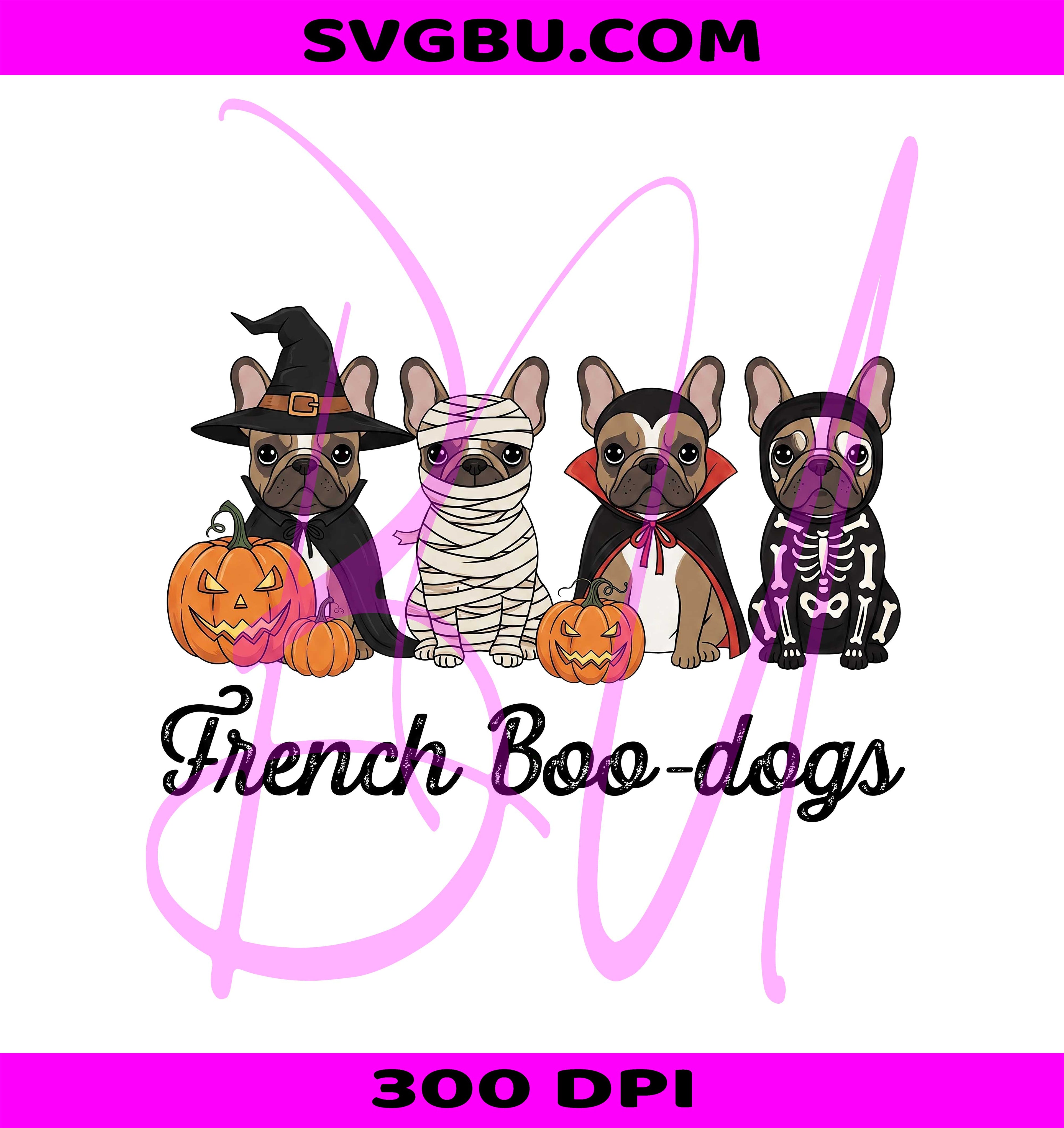 Halloween Frenchie PNG, Spooky Dog PNG, Ghost Frenchie PNG