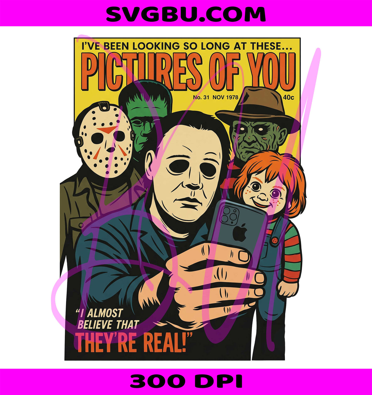 Halloween Horror PNG, Scary Movie PNG, Horror Characters PNG
