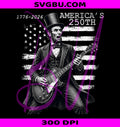 Lincoln Playing Guitar PNG, 4th Of July PNG, 250 Years USA PNG