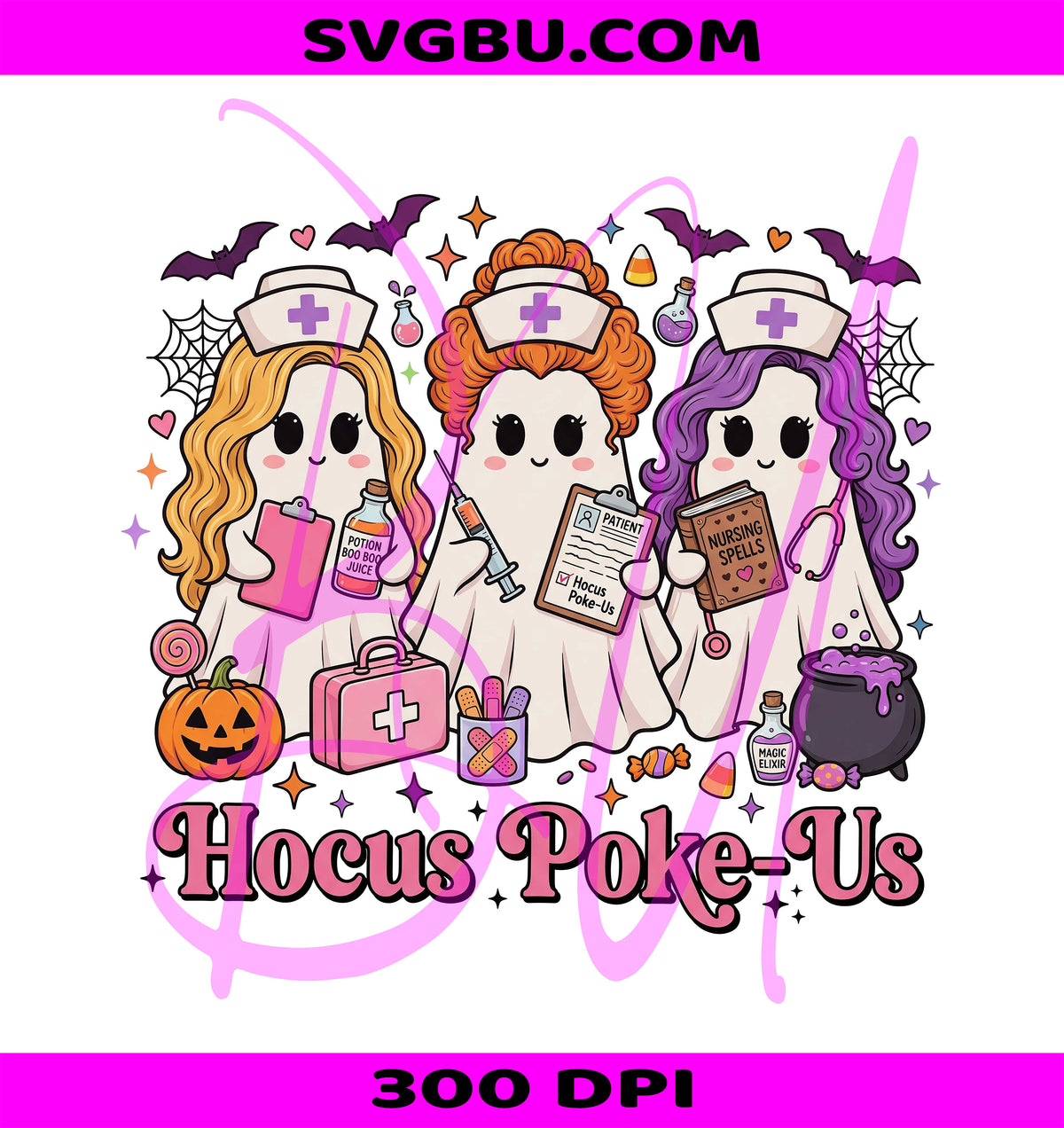 Halloween Nurse PNG, Spooky Nurse Life PNG, Nursing Doodle PNG