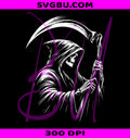 Grim Reaper PNG, Skull Scythe PNG, Halloween Reaper PNG