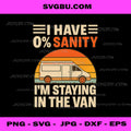 Vintage I'm Staying in Tha Van PNG, Phasmophobia PNG