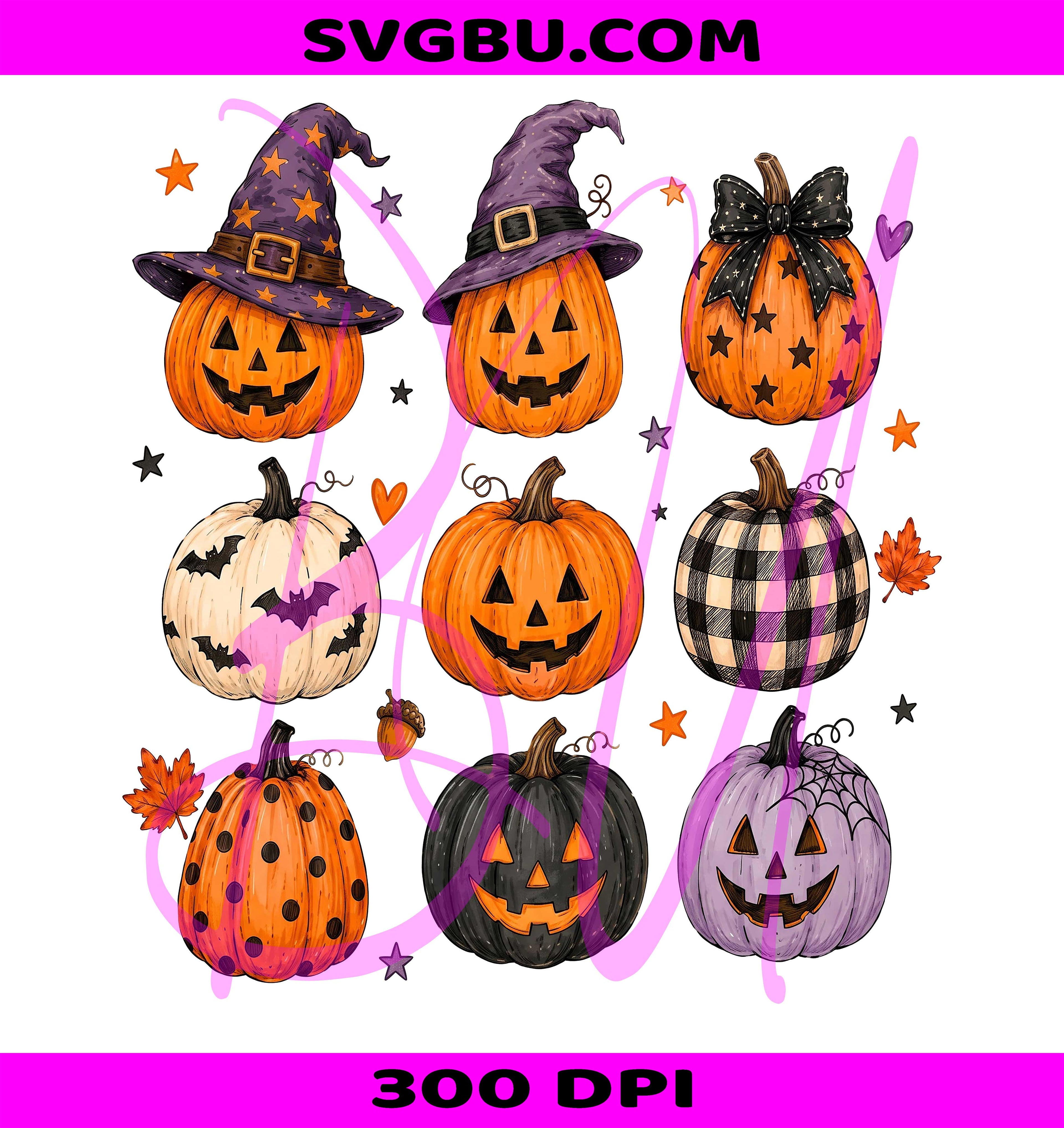 Halloween Pumpkin PNG, Retro Spooky Ghost PNG, Spooky Season PNG