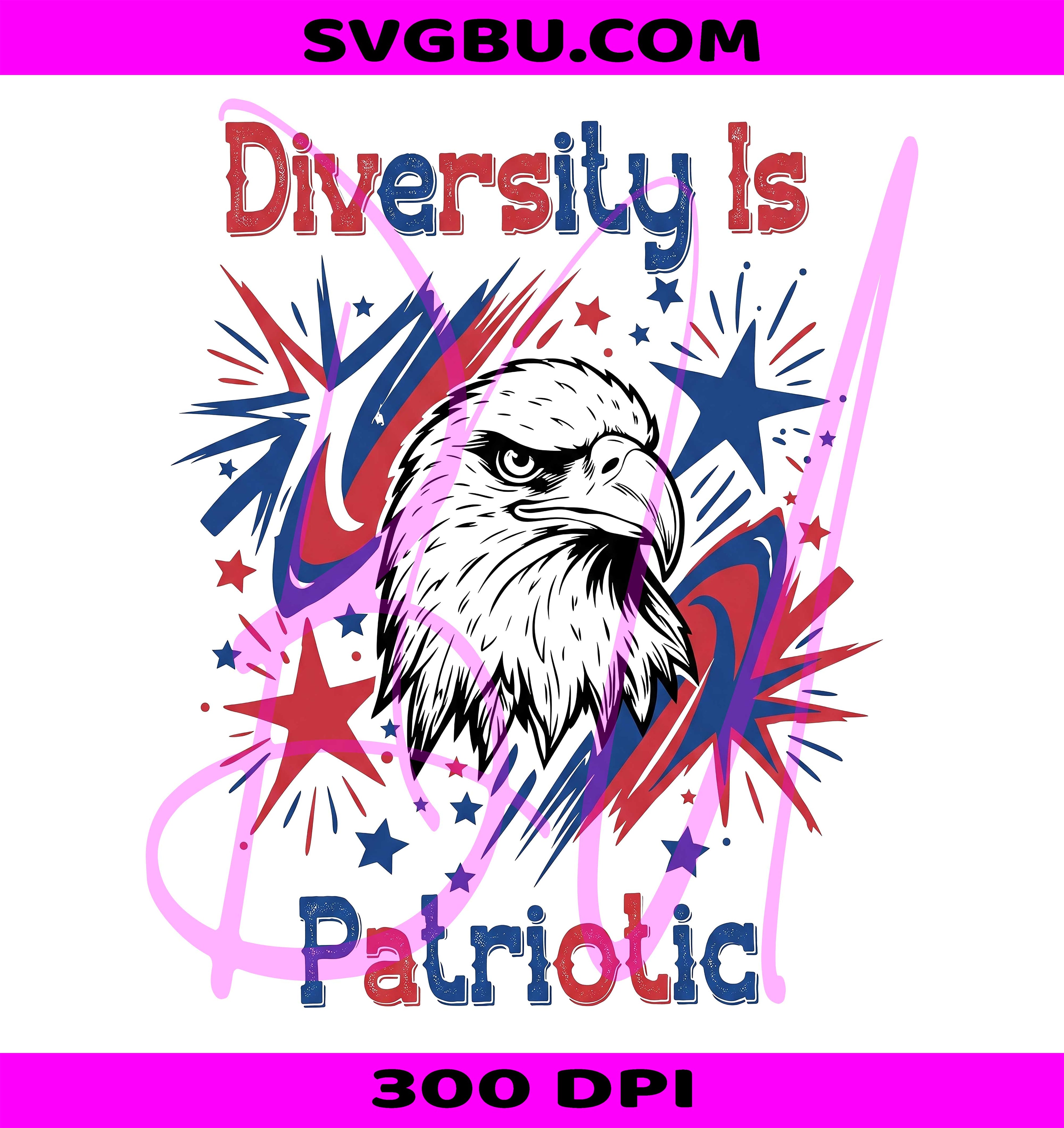 Diversity Is Patriotic PNG, USA Eagle PNG, America 250th PNG