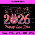 Happy New Year 2026, Family Matching Fireworks PNG