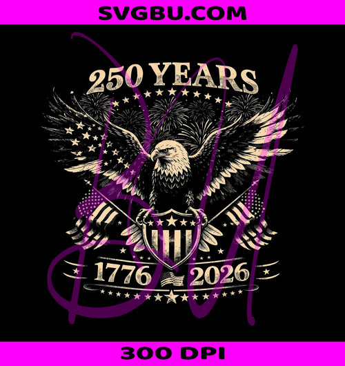 250 Years 1776 2026 America PNG, Patriotic American Eagle PNG