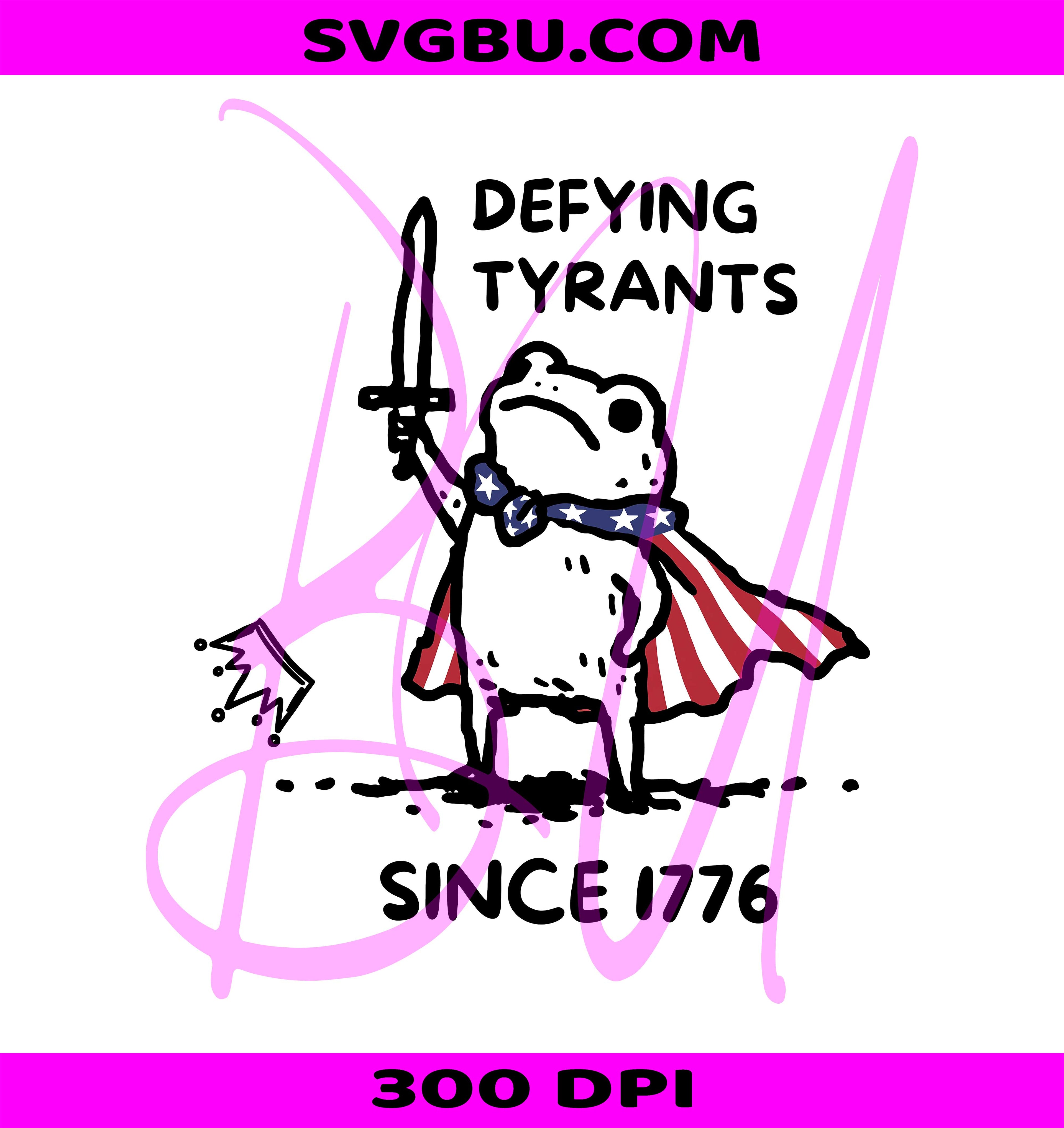 Doodle Frog PNG, Defying Tyrants PNG, Anti Fascism PNG