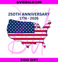 America 250th Anniversary PNG, Happy 250th Birthday USA PNG, USA 250 Years PNG