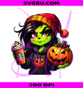 Grinch Starbucks PNG, Grinch Pumpkin PNG, Halloween Grinch PNG