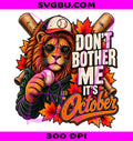 October Baseball PNG, Softball Game Day PNG, Lion Baseball PNG