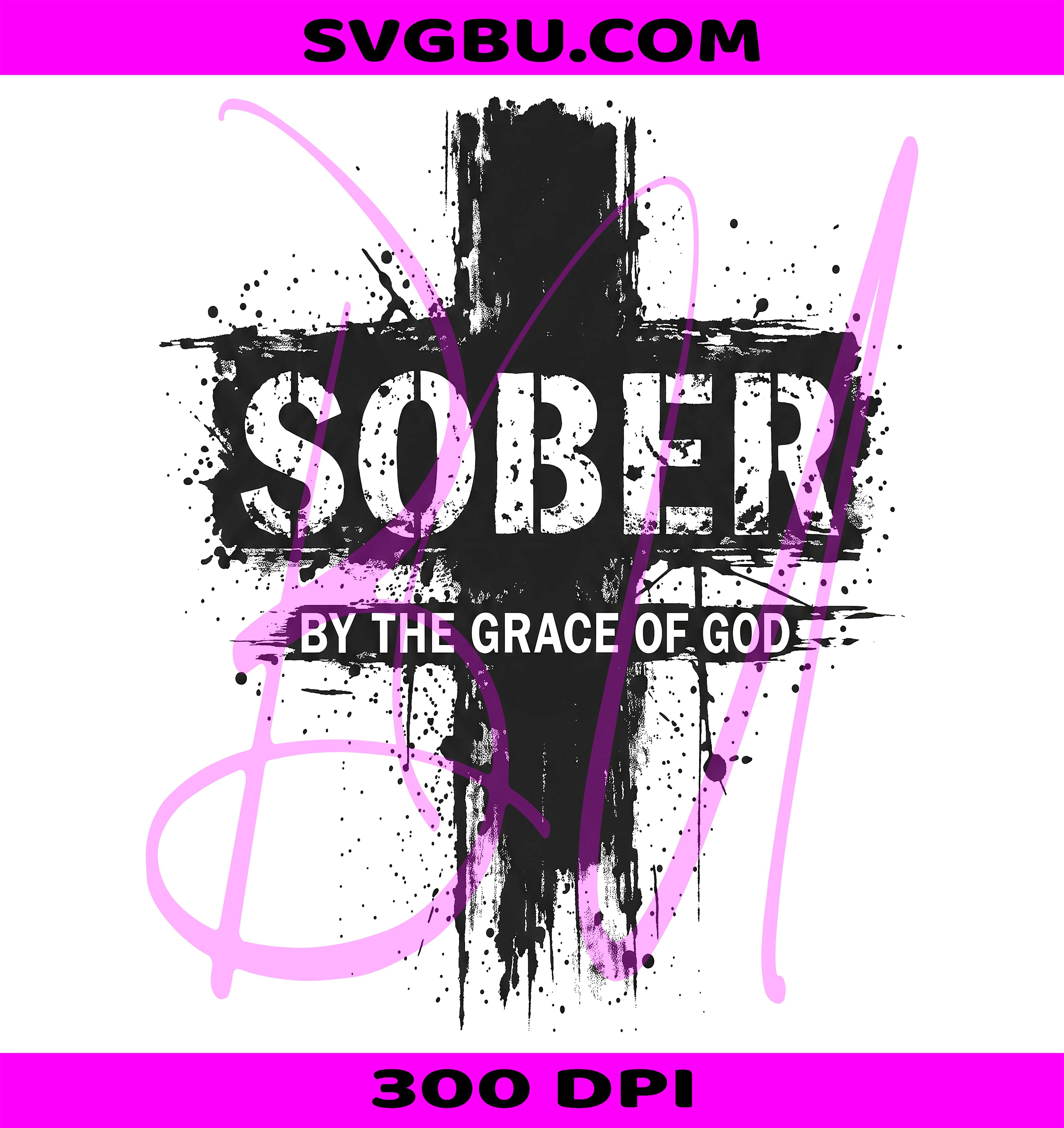 Sober Grace PNG, Recovery Faith PNG, Christian Sobriety PNG