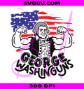 George Washinguns PNG, Patriotic American Flag PNG, Funny President PNG