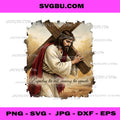 Jesus Carrying Cross, Expecting the Best Receiving the Opposite PNG
