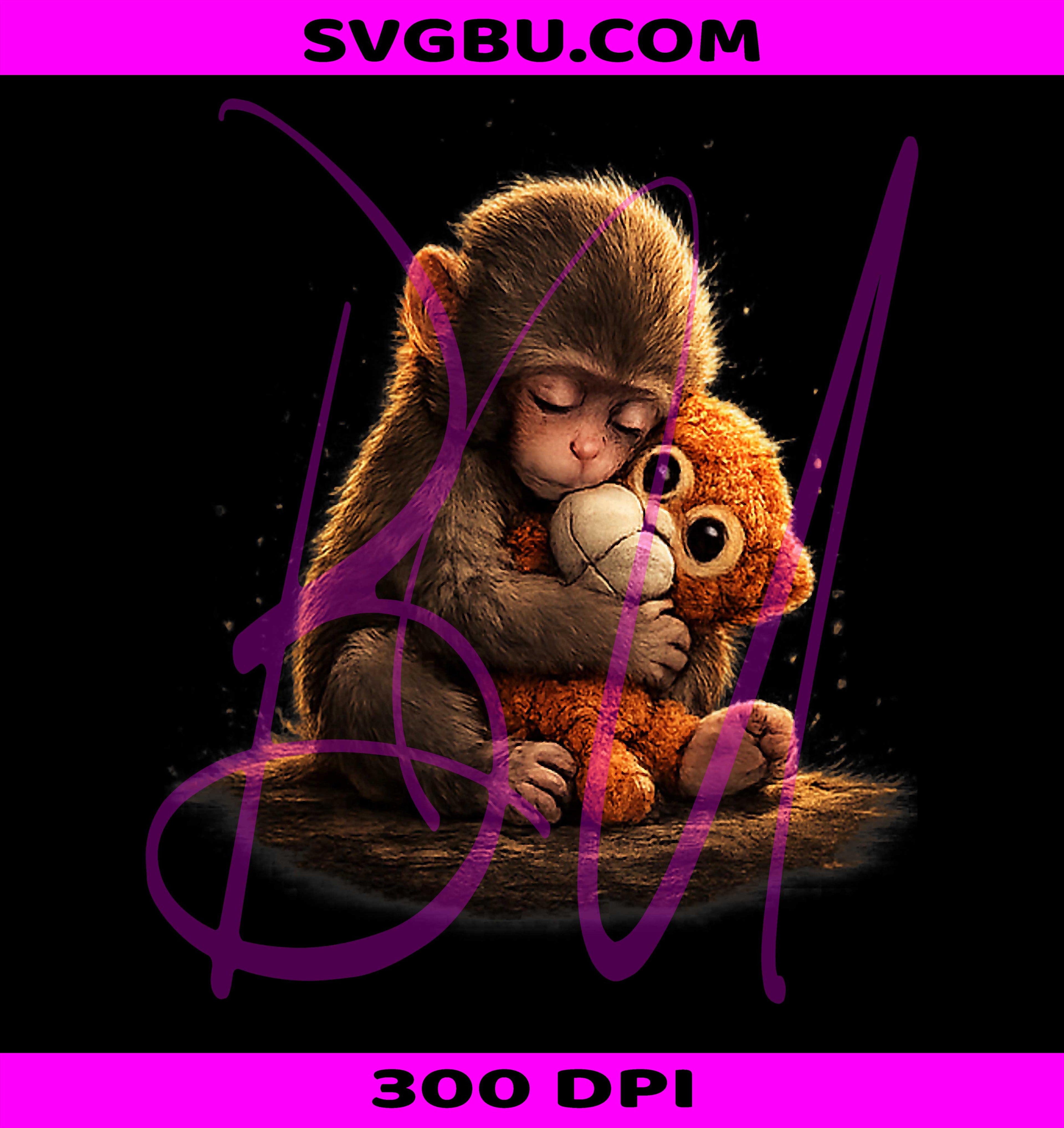 Cute Baby Monkey Punch PNG, Viral Zoo Japan Design PNG