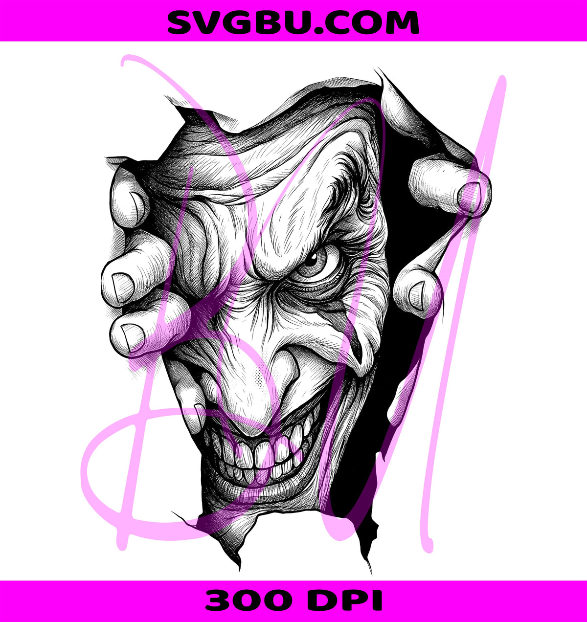 Halloween Evil Clown PNG, Spooky Joker PNG, Evil Clown PNG