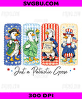 Just A Patriotic Goose PNG, American 1776-2026 4th Of July PNG