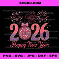 Happy New Year 2026 PNG, Family Matching Fireworks PNG, Trendy New Year’s Eve PNG