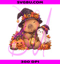 Halloween Capybara PNG, Witch Capybara PNG, Ghost Pumpkin PNG