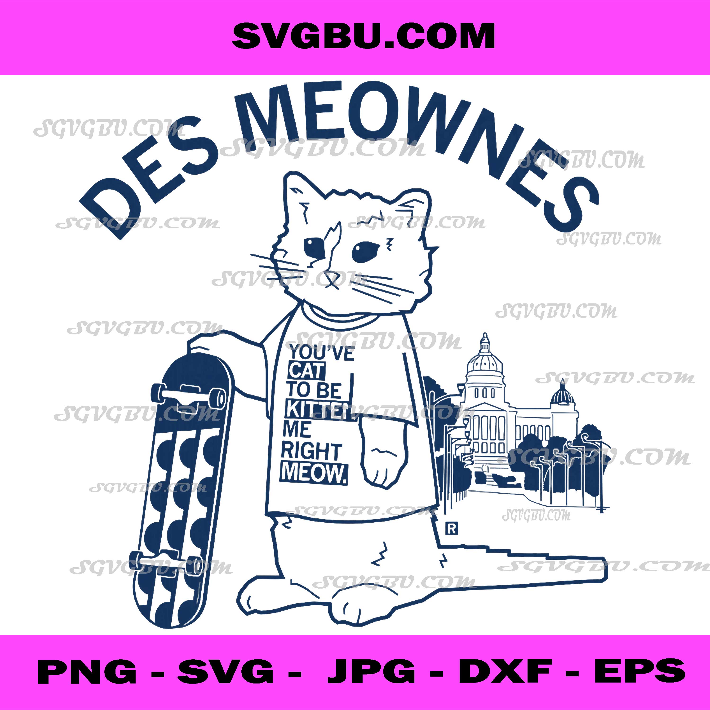 Funny Cat Pun Quote PNG, Cute Meow Humor PNG, Kitty Joke Art PNG