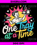 One Tray At A Time Retro Waitress, Funny Server Life Food PNG