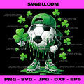 Saint Patrick Soccer Ball Guy Clover Irish Luck PNG, Soccer PNG