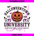 Halloween Town PNG, Pumpkin University PNG, Retro Pumpkin PNG