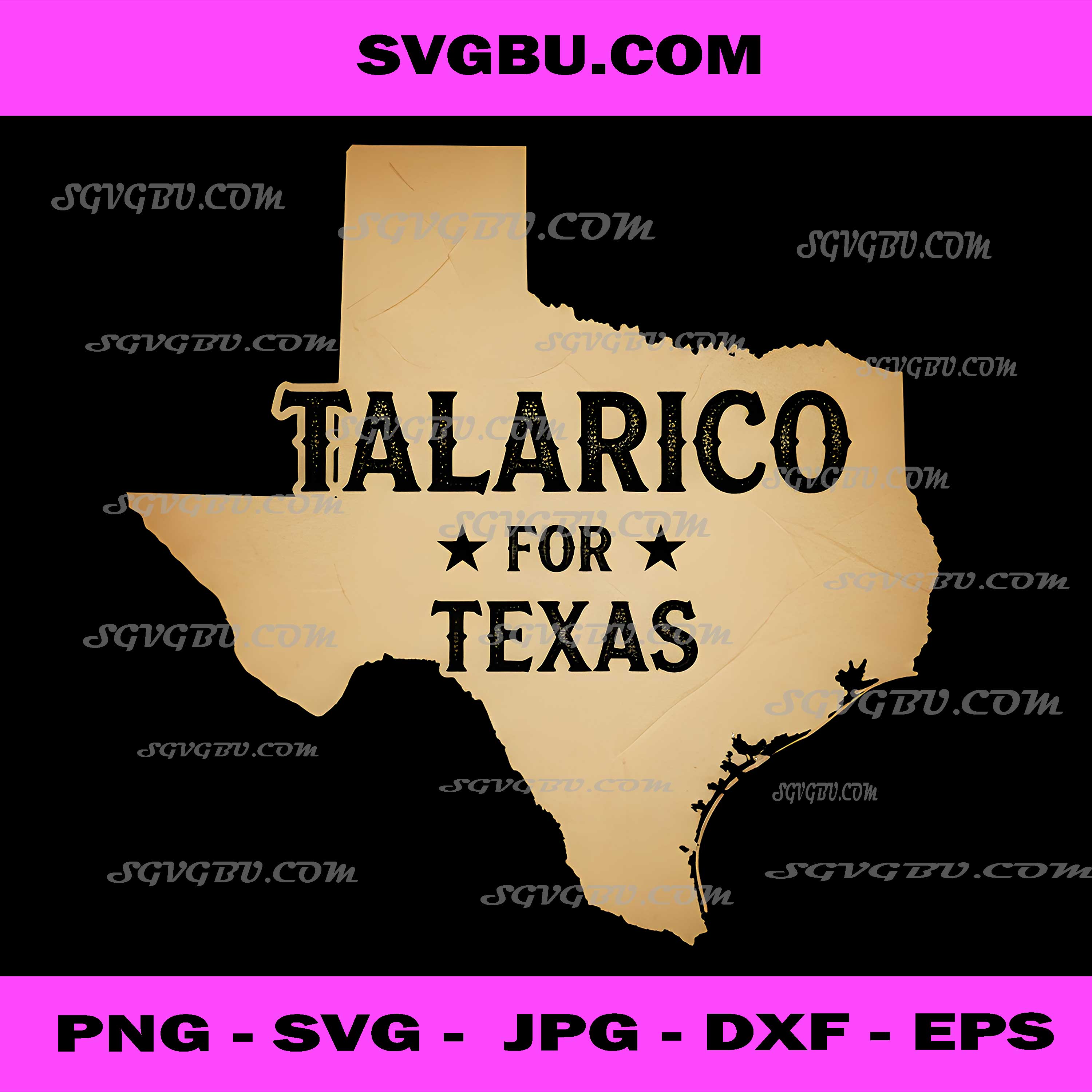 Talarico For Texas, State Map Silhouette Political Support PNG