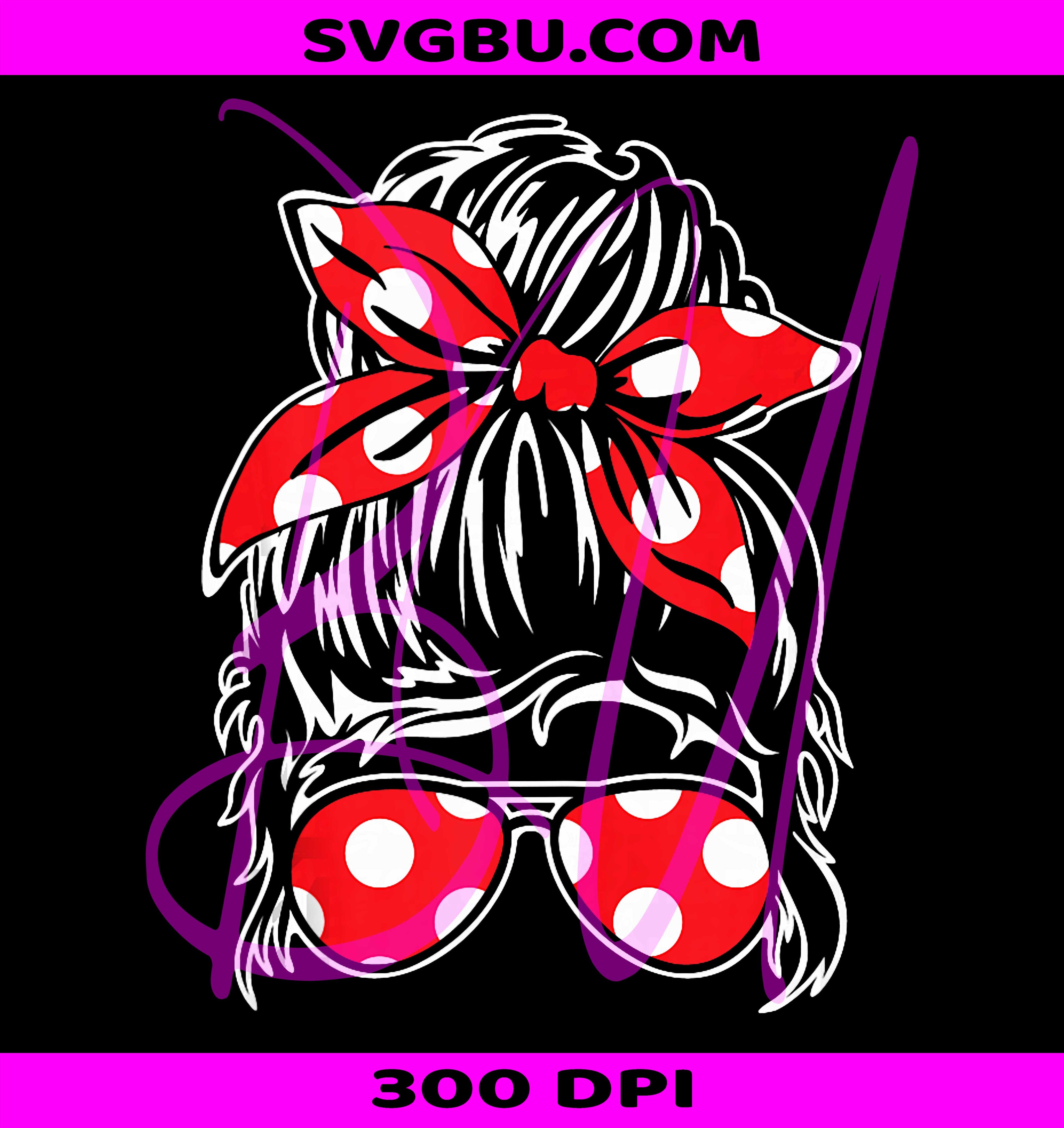 Messy Hair Bun With Bandana Ribbon PNG, Sunglasses Tank Top PNG