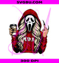 Horror Halloween Mama PNG, Killer Mama PNG, Spooky Mama Coffee PNG