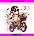 Halloween Kid PNG, Bicycle Spooky PNG, Kids Ghost PNG