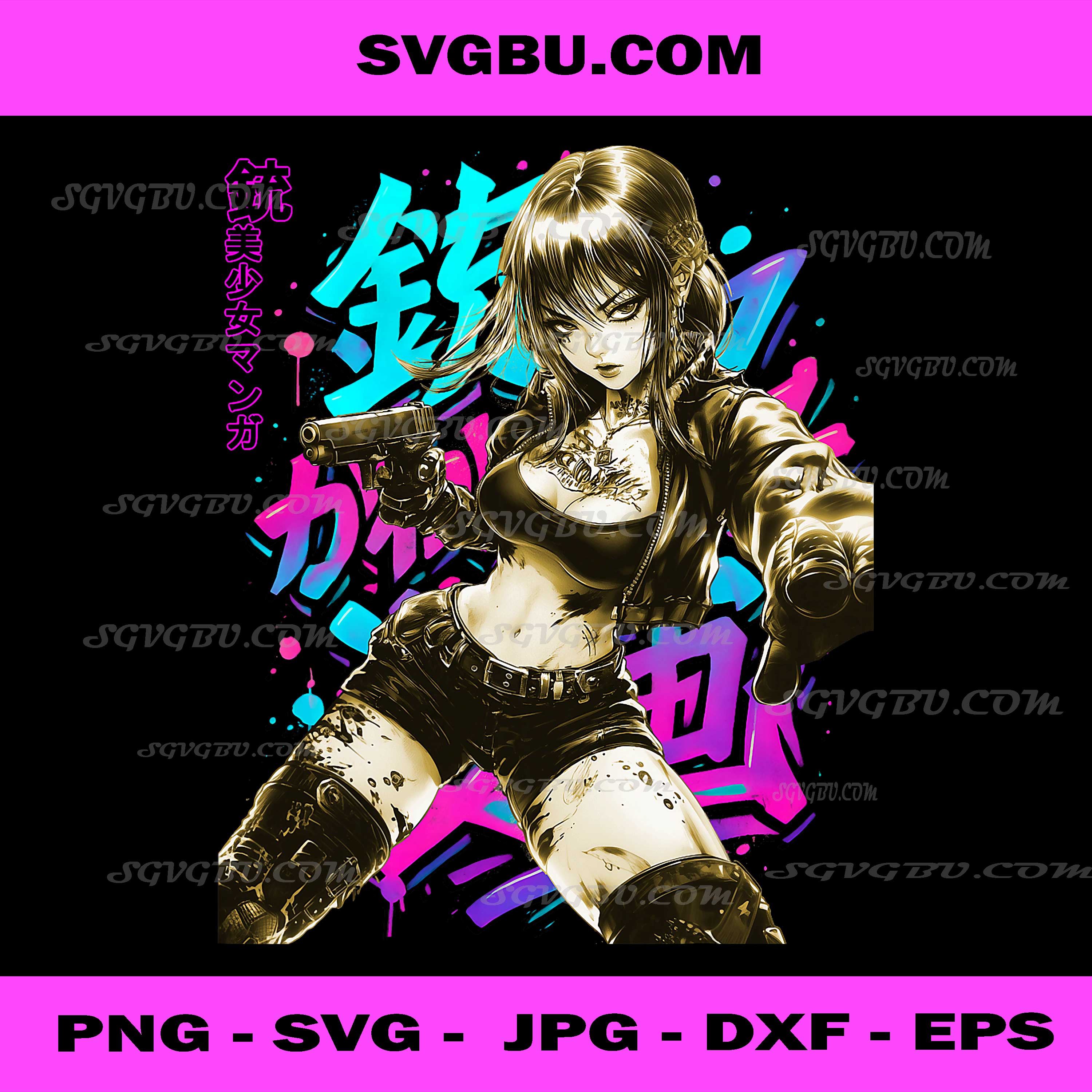 Anime Waifu Sketch Line Art, Manga Graffiti Graphic PNG