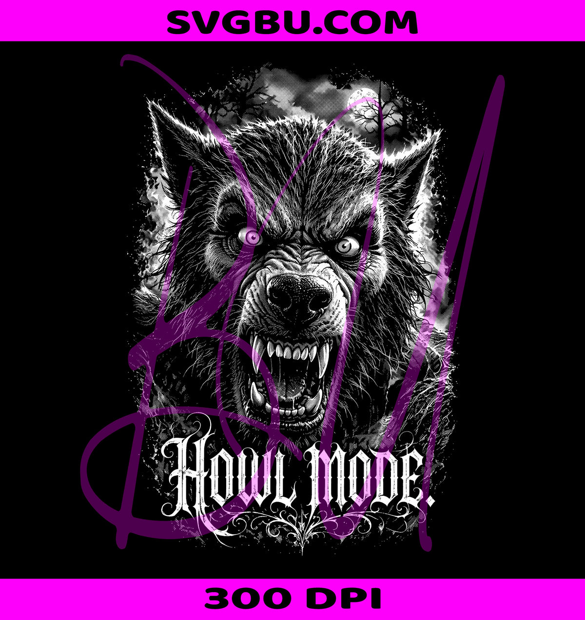 Howl Mode Wolf PNG, Werewolf PNG, Gothic Werewolf PNG